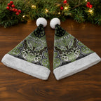 Aotearoa Iwi Whakatohea Personalised Christmas Santa Hat Maori Kowhaiwhai Pattern