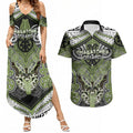 Aotearoa Iwi Whakatohea Personalised Couples Matching Summer Maxi Dress and Hawaiian Shirt Maori Kowhaiwhai Pattern