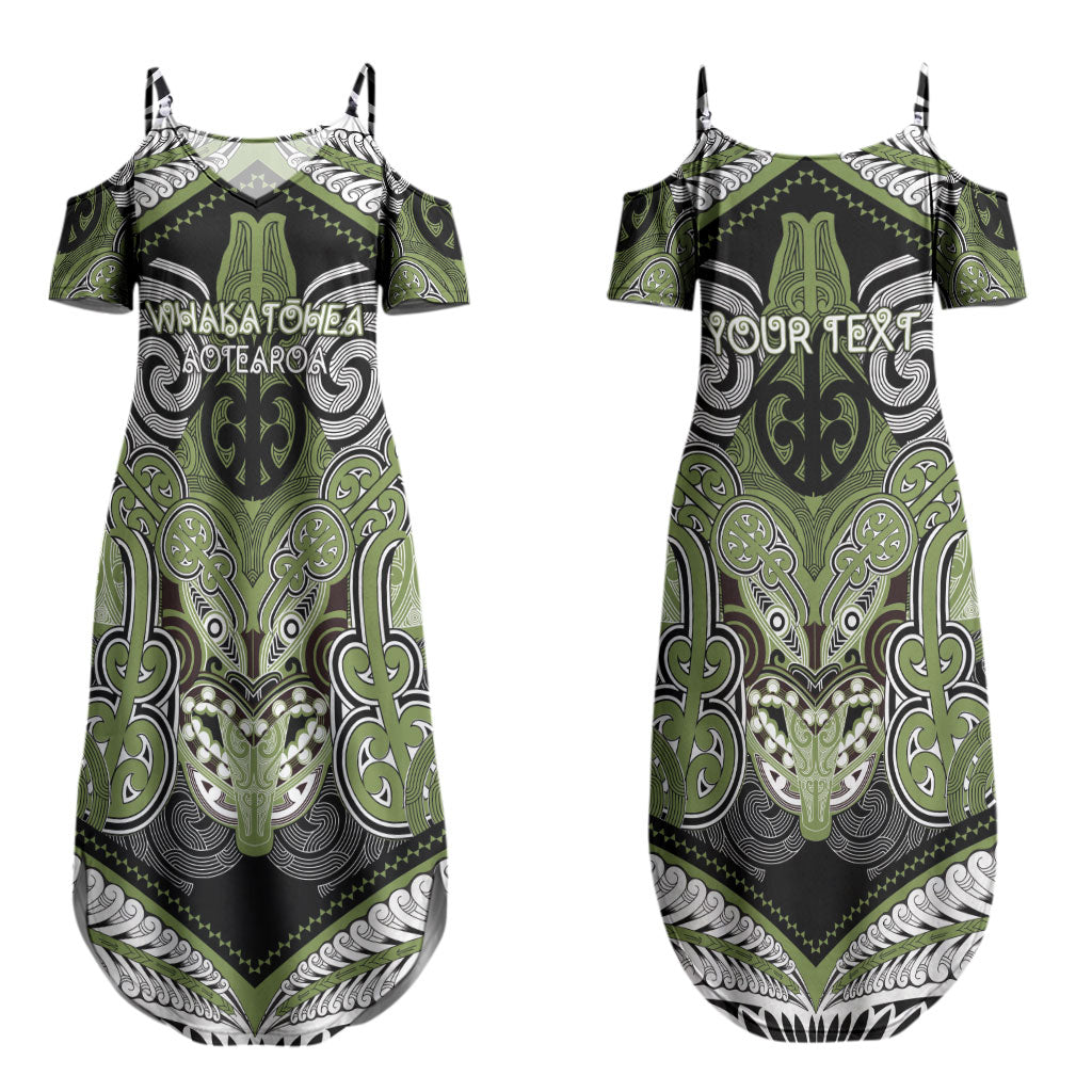 Aotearoa Iwi Whakatohea Personalised Couples Matching Summer Maxi Dress and Hawaiian Shirt Maori Kowhaiwhai Pattern