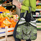 Aotearoa Iwi Whakatohea Grocery Bag Maori Kowhaiwhai Pattern