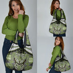 Aotearoa Iwi Whakatohea Grocery Bag Maori Kowhaiwhai Pattern