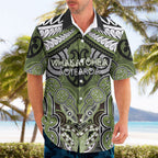 Aotearoa Iwi Whakatohea Personalised Hawaiian Shirt Maori Kowhaiwhai Pattern