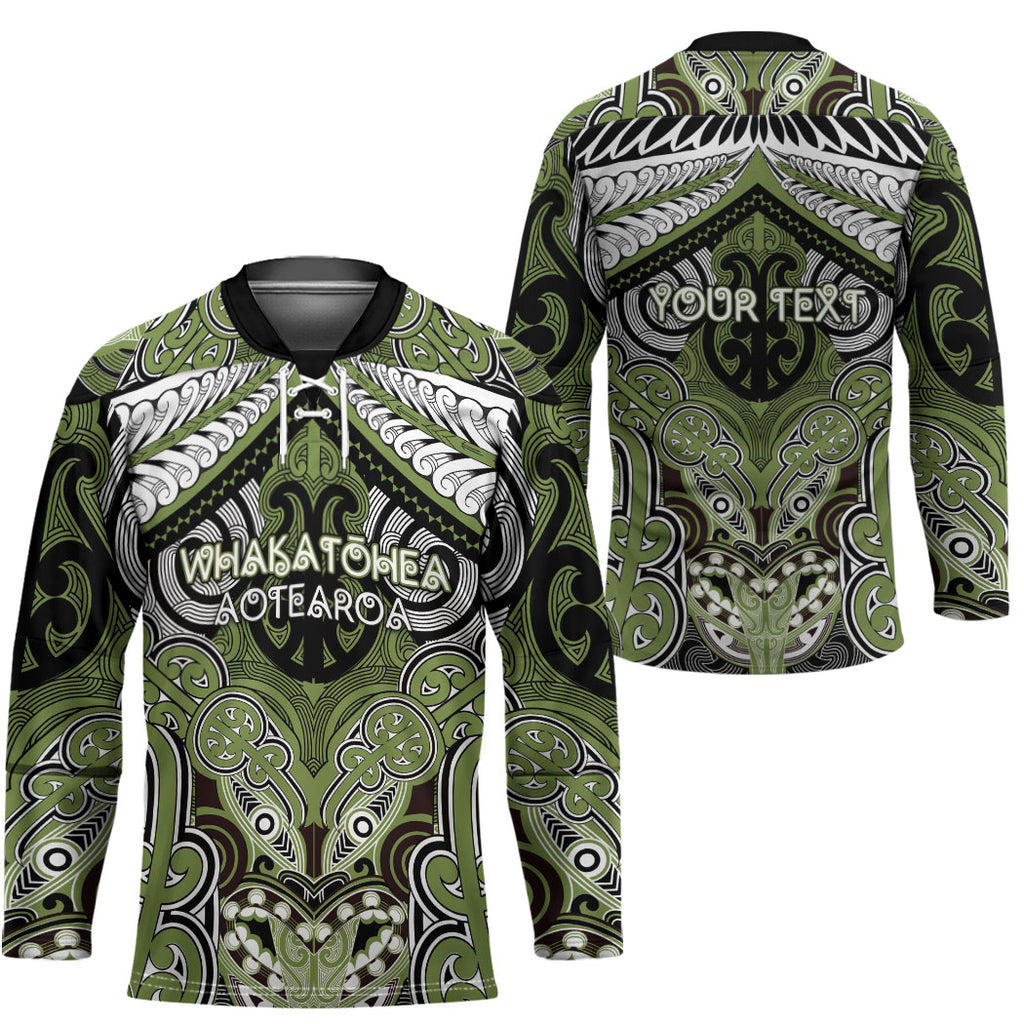 Aotearoa Iwi Whakatohea Personalised Hockey Jersey Maori Kowhaiwhai Pattern