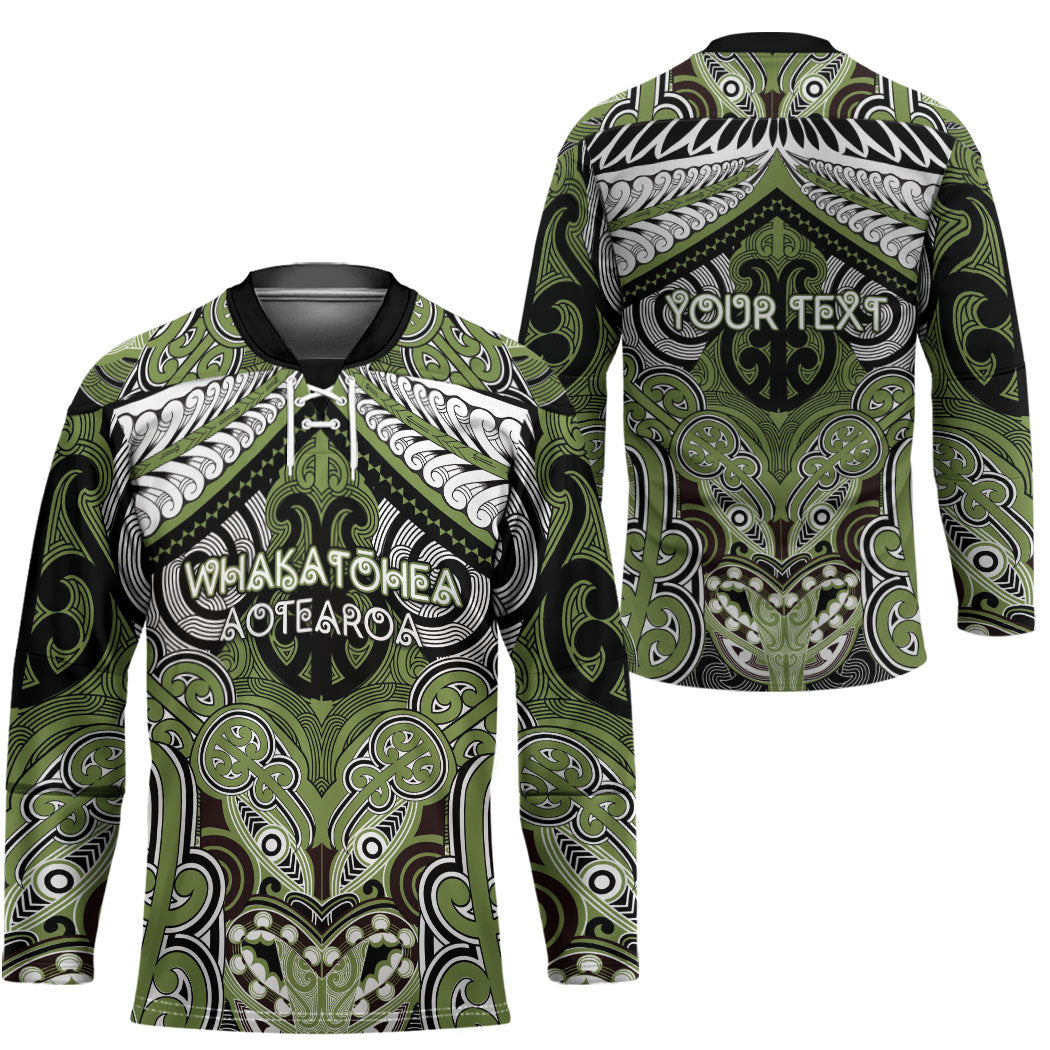 Aotearoa Iwi Whakatohea Personalised Hockey Jersey Maori Kowhaiwhai Pattern