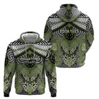 Aotearoa Iwi Whakatohea Personalised Hoodie Maori Kowhaiwhai Pattern