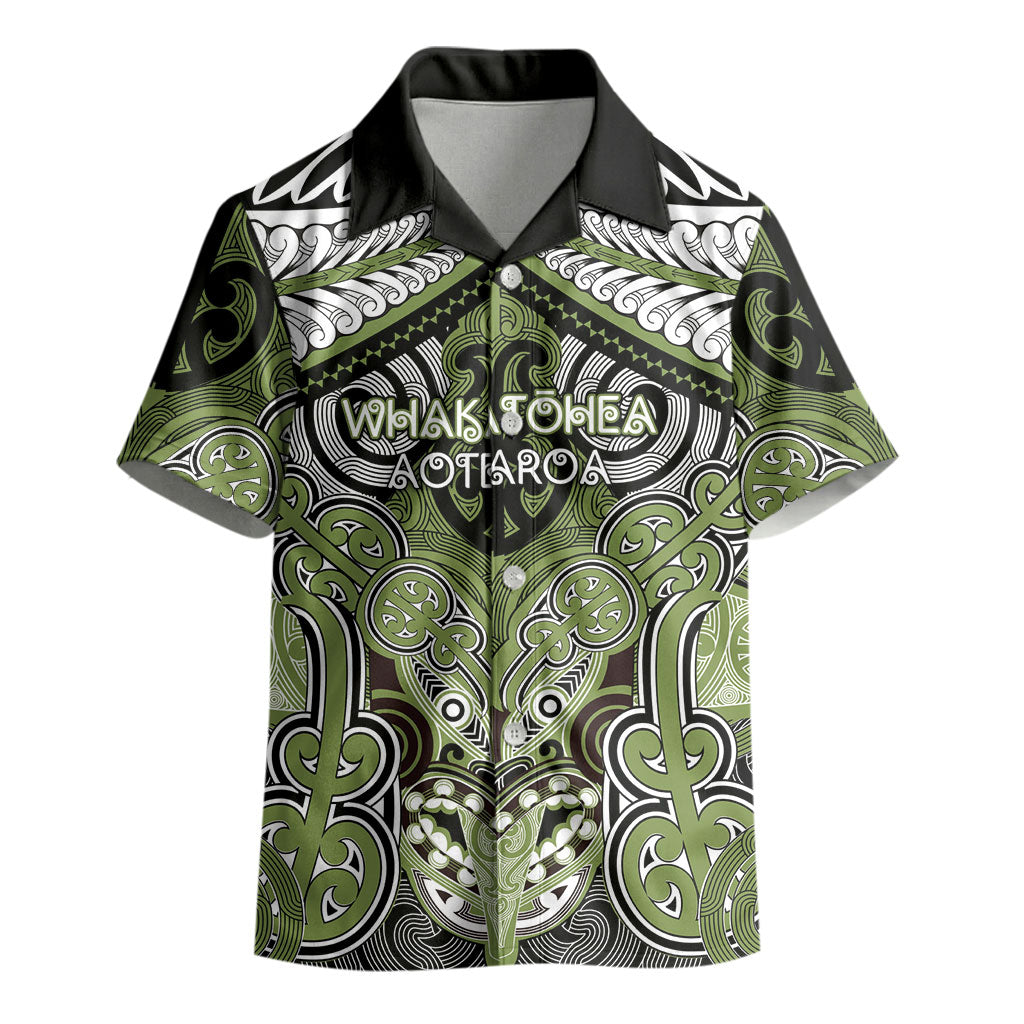 Aotearoa Iwi Whakatohea Personalised Kid Hawaiian Shirt Maori Kowhaiwhai Pattern