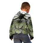Aotearoa Iwi Whakatohea Personalised Kid Hoodie Maori Kowhaiwhai Pattern