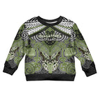 Aotearoa Iwi Whakatohea Personalised Kid Ugly Christmas Sweater Maori Kowhaiwhai Pattern