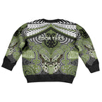 Aotearoa Iwi Whakatohea Personalised Kid Ugly Christmas Sweater Maori Kowhaiwhai Pattern