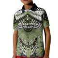 Aotearoa Iwi Whakatohea Personalised Kid Polo Shirt Maori Kowhaiwhai Pattern