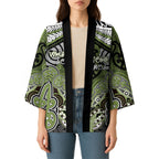 Aotearoa Iwi Whakatohea Personalised Kimono Maori Kowhaiwhai Pattern