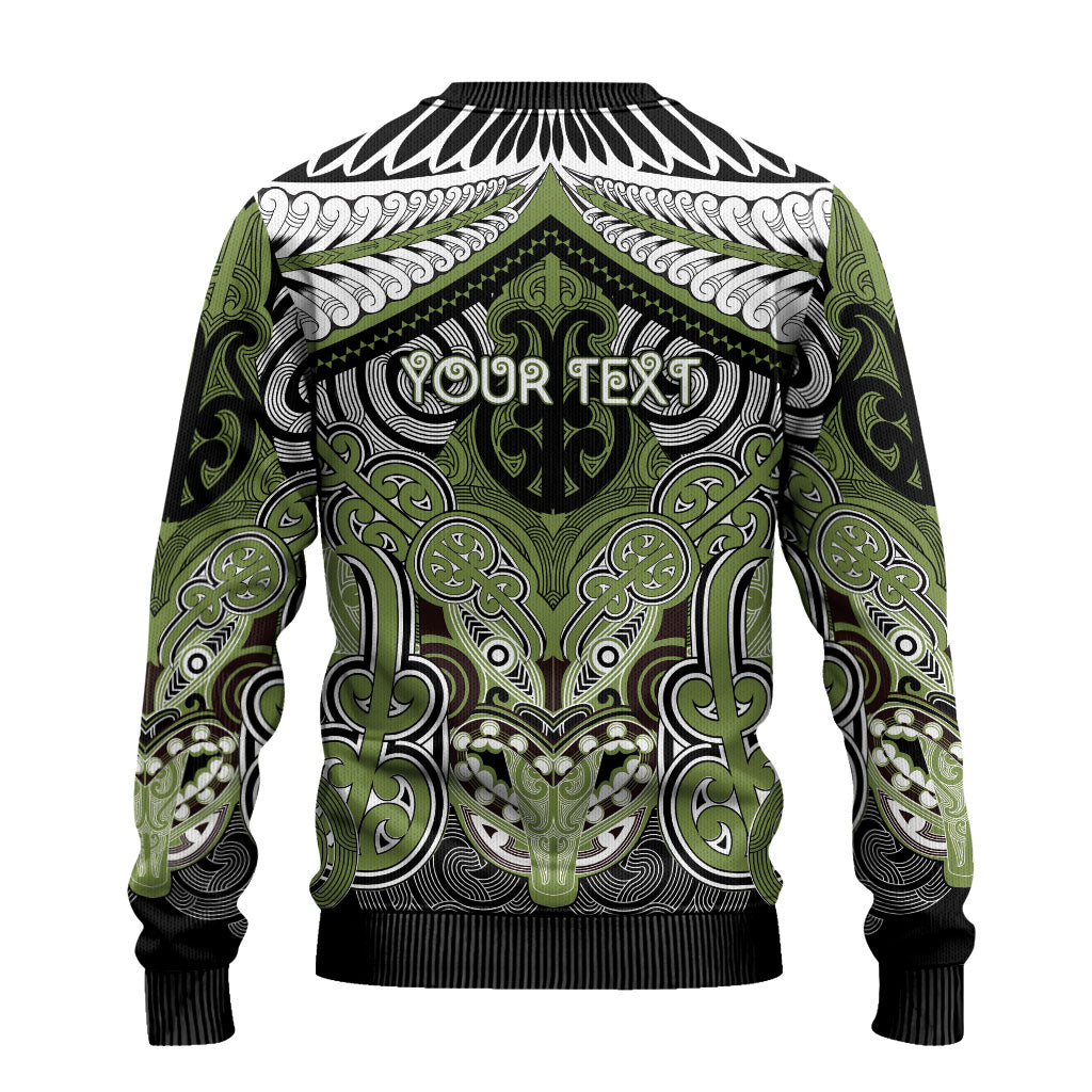 Aotearoa Iwi Whakatohea Personalised Ugly Christmas Sweater Maori Kowhaiwhai Pattern