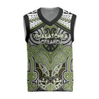 Aotearoa Iwi Whakatohea Personalised Christmas Knitted V-Neck Vest Maori Kowhaiwhai Pattern