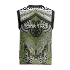 Aotearoa Iwi Whakatohea Personalised Christmas Knitted V-Neck Vest Maori Kowhaiwhai Pattern