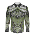 Aotearoa Iwi Whakatohea Personalised Long Sleeve Button Shirt Maori Kowhaiwhai Pattern
