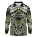 Aotearoa Iwi Whakatohea Personalised Long Sleeve Polo Shirt Maori Kowhaiwhai Pattern