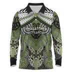 Aotearoa Iwi Whakatohea Personalised Long Sleeve Polo Shirt Maori Kowhaiwhai Pattern