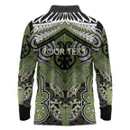 Aotearoa Iwi Whakatohea Personalised Long Sleeve Polo Shirt Maori Kowhaiwhai Pattern