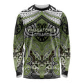Aotearoa Iwi Whakatohea Personalised Long Sleeve Shirt Maori Kowhaiwhai Pattern