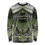 Aotearoa Iwi Whakatohea Personalised Long Sleeve Shirt Maori Kowhaiwhai Pattern