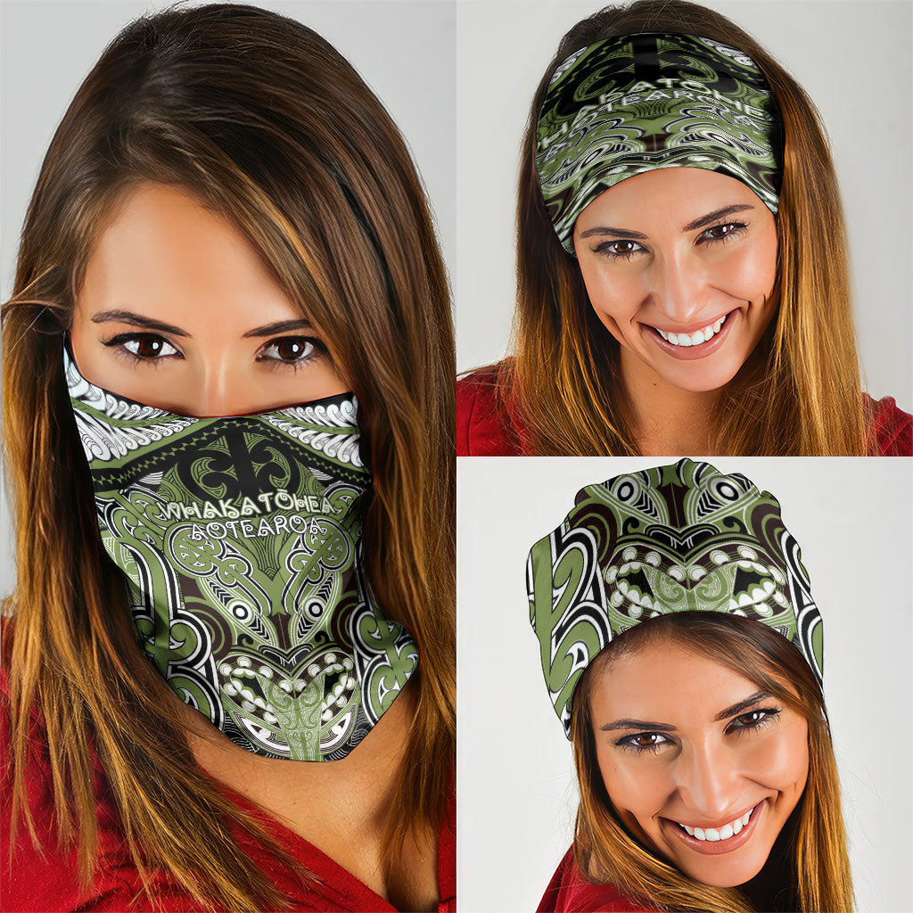 Aotearoa Iwi Whakatohea Neck Gaiter Maori Kowhaiwhai Pattern