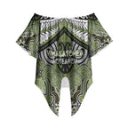 Aotearoa Iwi Whakatohea Personalised Off Shoulder Wrap Waist Top Maori Kowhaiwhai Pattern