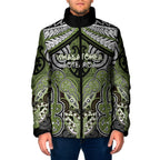 Aotearoa Iwi Whakatohea Personalised Padded Jacket Maori Kowhaiwhai Pattern