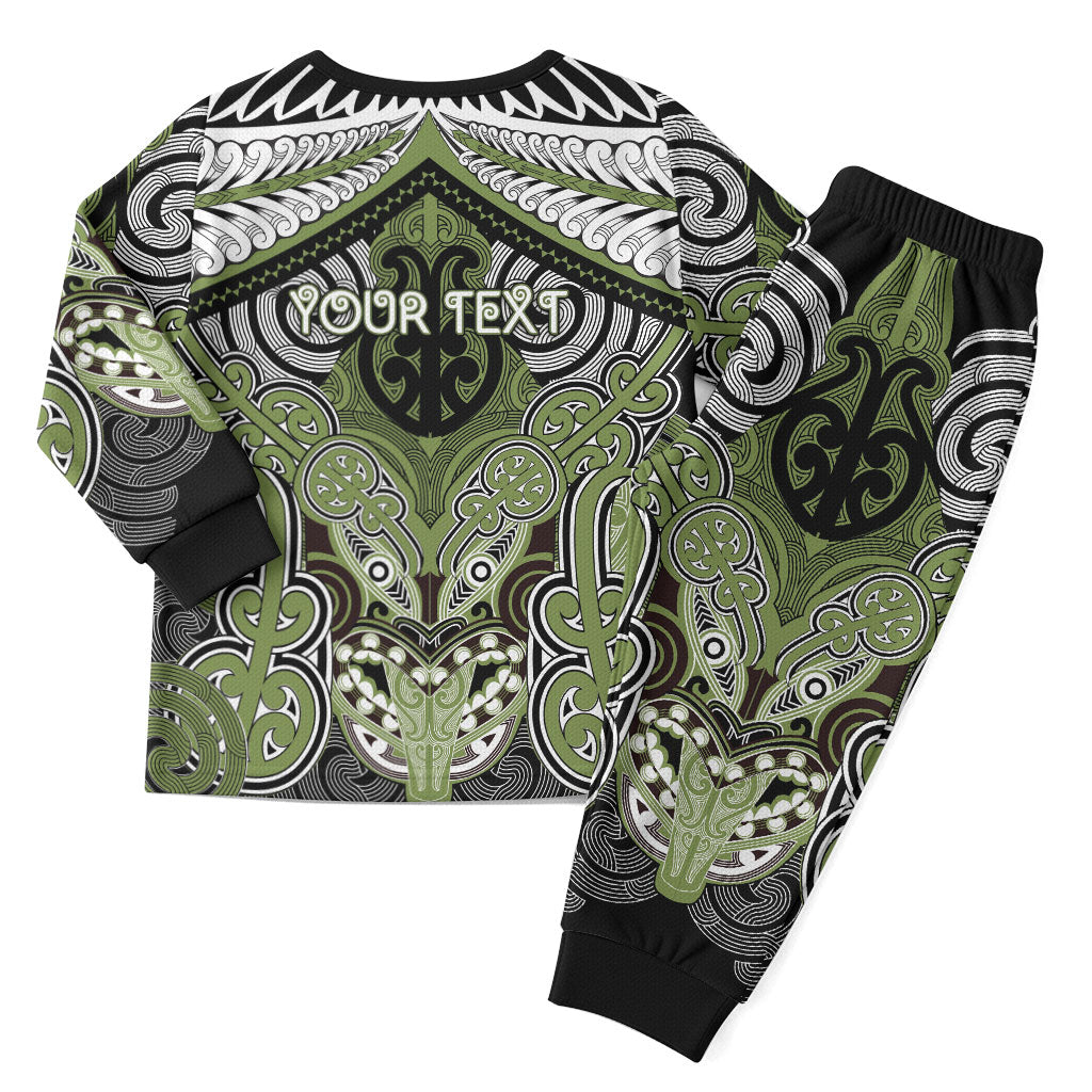 Aotearoa Iwi Whakatohea Personalised Christmas Pajama Set Maori Kowhaiwhai Pattern