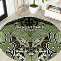 Aotearoa Iwi Whakatohea Round Carpet Maori Kowhaiwhai Pattern