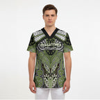 Aotearoa Iwi Whakatohea Personalised Scrub Top Maori Kowhaiwhai Pattern