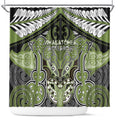 Aotearoa Iwi Whakatohea Shower Curtain Maori Kowhaiwhai Pattern