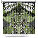Aotearoa Iwi Whakatohea Shower Curtain Maori Kowhaiwhai Pattern