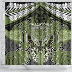 Aotearoa Iwi Whakatohea Shower Curtain Maori Kowhaiwhai Pattern