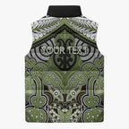 Aotearoa Iwi Whakatohea Personalised Sleeveless Puffer Jacket Maori Kowhaiwhai Pattern