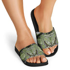 Aotearoa Iwi Whakatohea Slide Sandals Maori Kowhaiwhai Pattern