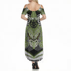 Aotearoa Iwi Whakatohea Personalised Summer Maxi Dress Maori Kowhaiwhai Pattern