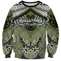 Aotearoa Iwi Whakatohea Personalised Sweatshirt Maori Kowhaiwhai Pattern