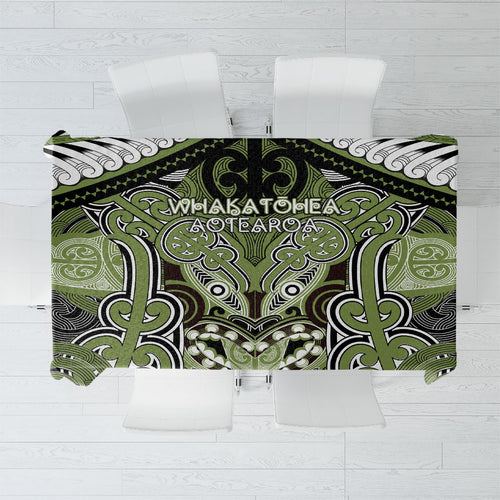 Aotearoa Iwi Whakatohea Tablecloth Maori Kowhaiwhai Pattern