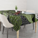 Aotearoa Iwi Whakatohea Tablecloth Maori Kowhaiwhai Pattern