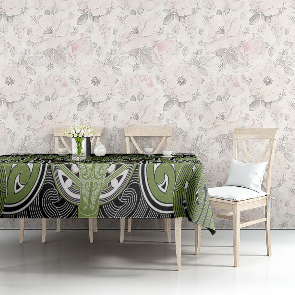 Aotearoa Iwi Whakatohea Tablecloth Maori Kowhaiwhai Pattern