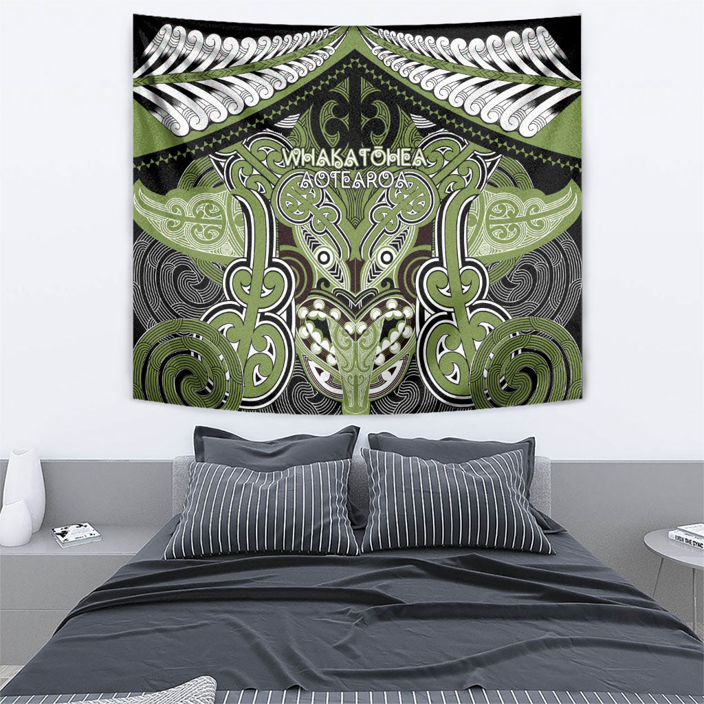 Aotearoa Iwi Whakatohea Tapestry Maori Kowhaiwhai Pattern