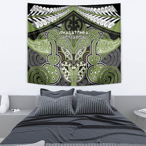 Aotearoa Iwi Whakatohea Tapestry Maori Kowhaiwhai Pattern