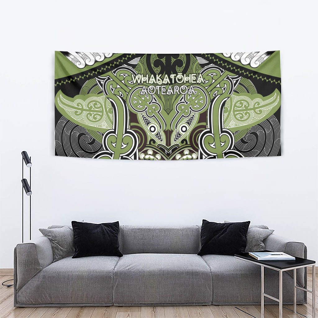 Aotearoa Iwi Whakatohea Tapestry Maori Kowhaiwhai Pattern