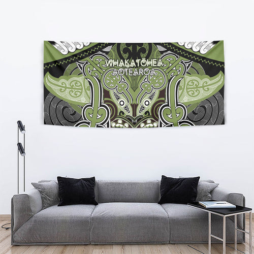 Aotearoa Iwi Whakatohea Tapestry Maori Kowhaiwhai Pattern