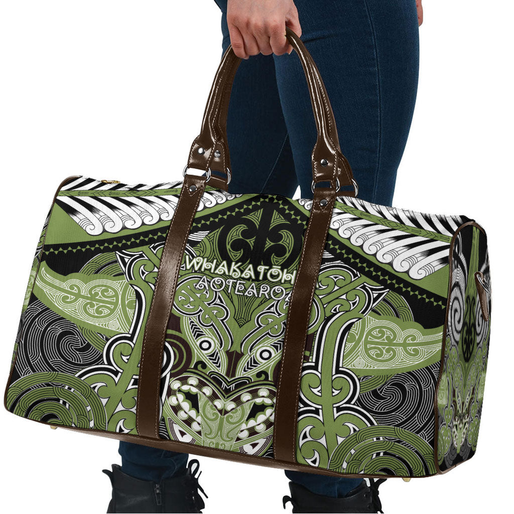Aotearoa Iwi Whakatohea Travel Bag Maori Kowhaiwhai Pattern