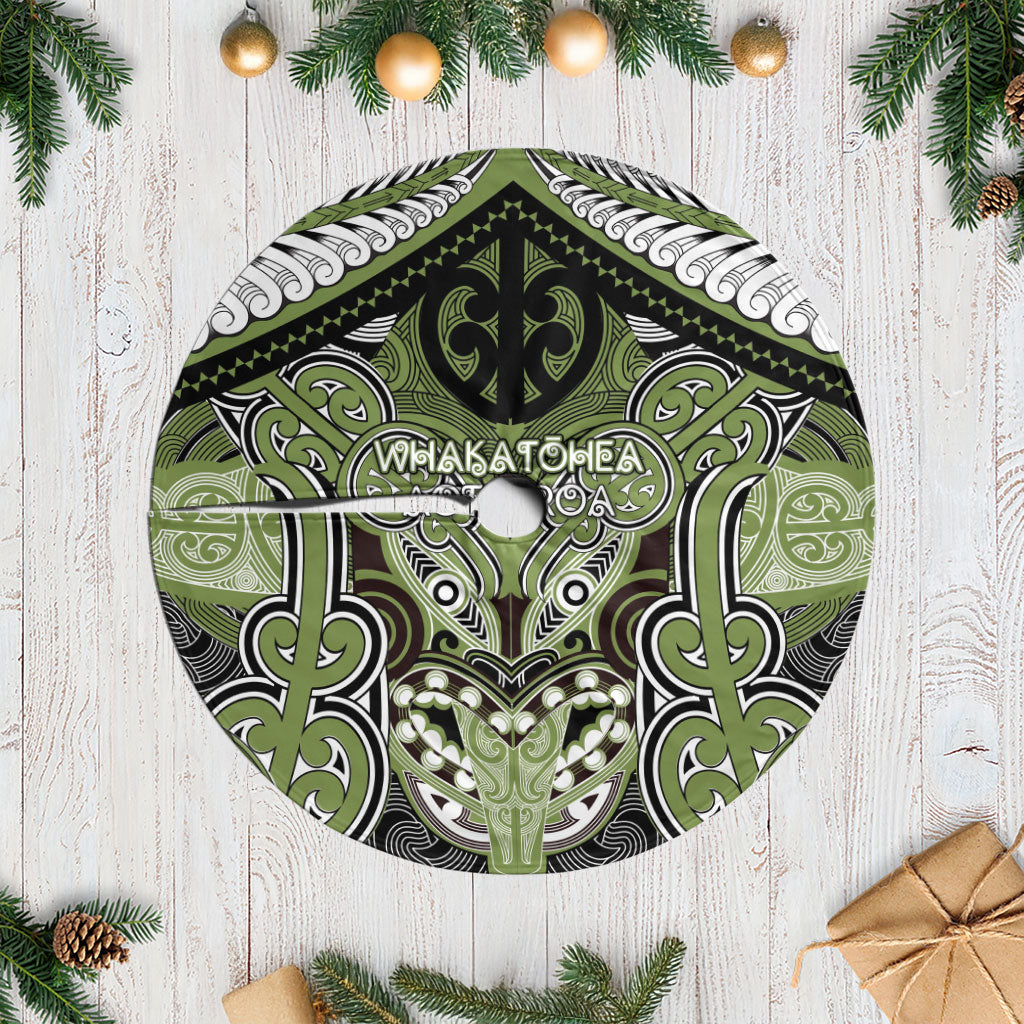 Aotearoa Iwi Whakatohea Tree Skirt Maori Kowhaiwhai Pattern