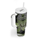 Aotearoa Iwi Whakatohea Personalised Tumbler With Handle Maori Kowhaiwhai Pattern