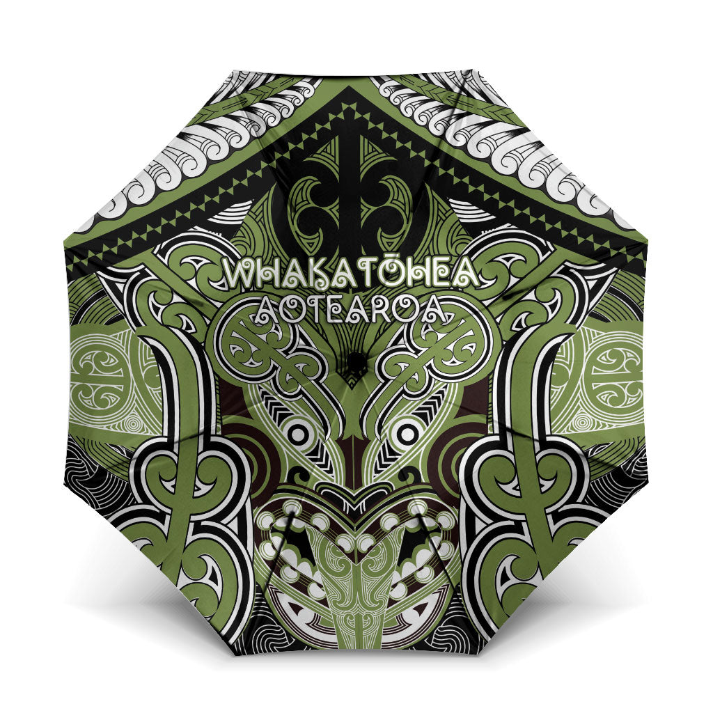 Aotearoa Iwi Whakatohea Umbrella Maori Kowhaiwhai Pattern