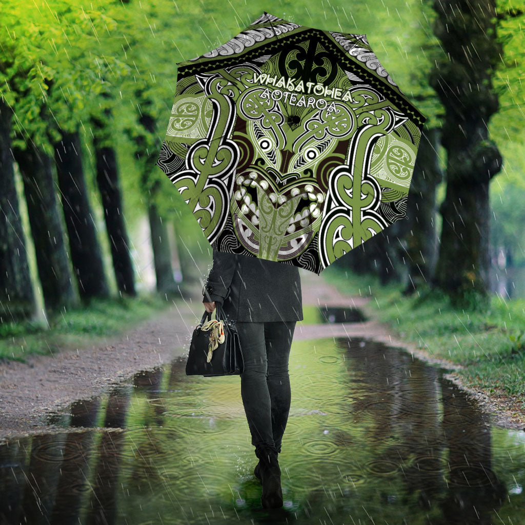 Aotearoa Iwi Whakatohea Umbrella Maori Kowhaiwhai Pattern