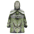 Aotearoa Iwi Whakatohea Personalised Wearable Blanket Hoodie Maori Kowhaiwhai Pattern